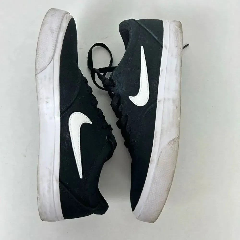 Nike SB Charge canvas skateboarding shoe sneaker CD6279-002 Size 7.5 black white
